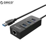 ORICO HR01 -U3 USB 3.0 Hub with External RJ45 Gigabit Network Card Superspeed 5Gbps - Black
