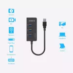 Orico Hr01-U3 Usb 3.0 Hub With External Rj45 Gigabit Network Card Superspeed 5gbps - Black