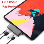 Usb Type-C Mobile Pro Hub Adapter With Usb-C Pd Charging Usb 3.0 3.5mm Headphone Jack Hdmi-Compatible For Ipad Pro Tablet