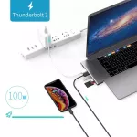 Usb 3.1 Type-C Hub To Hdmi Adapter 4k Thunderbolt 3 Usb C Hub With Hub 3.0 Tf Sd Reader Slot Pd For Macbook Pro/air -