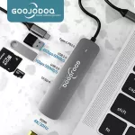 Goojodoq Usb Hub C Hub Hdmi Adapter 6 In 1 Usb C To Usb 3.0 Dock For Macbook Pro Accessories Usb-C Type C 3.1 Splitter Usb C Hub