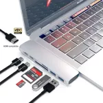 Mosible Usb C Hub Thunderbolt 3 Dock With Hdmi-Compatible Rj45 1000m Adapter Tf Sd Reader Pd 3.0 For Macbook Pro/air M1 Type-C