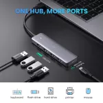 Ugreen Usb C Hub 4 Ports Usb Type C To Usb 3.0 Hub Splitter Adapter For Macbook Pro Ipad Pro Samsung Galaxy Note 10 S10 Usb Hub