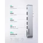 Ugreen Usb C Hub For Macbook Pro Air Usb Type C Hdmi Hub For Macbook Pro Air Adapter Thunderbolt 3 Dock Usb C 3.1 Usb Hub