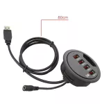 Eu Us Power Adapter Mounting In-Desk 4 Ports Usb 3.0 Hub Multi Splitter For Pc Desk Computer Lap Mouse Keyboard