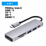 Type C To Hdmi-Compatible 4k Usb-C Usb 3.0 Hub Sd Tf Dock Station For Macbook Pro Dell Hp Lenovo Samsung Lap Docking Station
