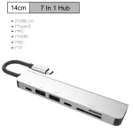 Usb 3.1 Type-C Hub To Vga Hdmi Adapter 4k Thunderbolt 3 Usb C Hub 3.0 Rj45 Tf Sd Reader Slot Pd For Macbook Pro Air M1 Chip