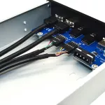 5.25 Inch Desk Pc Case Internal Front Panel Usb Hub 2 Ports Usb 3.0 And 2 Ports Usb 2.0 With Hd Audio Port 20 Pin Connector