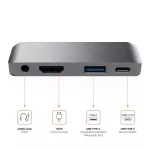 Usb C Hub For Ipad Pro Macbook Pro Usb Type C To 4k Hdmi Adapter Pd Usb 3.0 Usb Type C Dock 3.5mm Jack