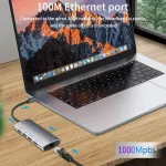 Tishric Usb C Hub Type C Dock Otg To Multi Usb 3.0/2.0 Hub/splitter Sd Rj45 Lan 4k Hdmi Compatible Adapter For Macbook Huawei