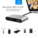 4 In 1 Usb Type-C To Hdmi 4k Rj45 Gigabit Ethernet Network Card Type-C Pd Otg Hub Adapter Cable For Macbook Usb-C Splitter