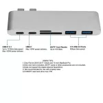 Usb C Hub Type C Thunderbolt 3 Dock 5 In 1 Usb-C Adapter Dongle Combo With Usb 3.0 Ports Tf Slot Micro Sd Card For Macbook Pro