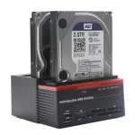 Usb 3.0 To 2 Sata 1 Ide Hdd Hard Drive Disk Docking Station Card Reader Usb Hub 3.0 2.5"/3.5" M2 Tf Memory Card Slot Us Eu Plug