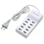 High Speed 10 Ports 5v Usb Hub Ac Charger Strip Adapter Portable Usb Power Adapter For Home Office Travel Eu Plug