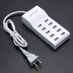 High Speed 10 Ports 5v Usb Hub Ac Charger Strip Adapter Portable Usb Power Adapter For Home Office Travel Eu Plug