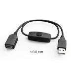 Data Sync Usb 2.0 Extender Cord Usb Extension Cable With On Off Switch Led Indicator For Raspberry Pi Pc Usb Fan Led Lamp