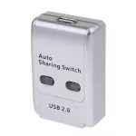 2 Ports Auto Printer Sharing Switch Hub Box Abs High Speed Support Window 7