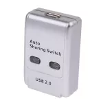 2 Ports Auto Printer Sharing Switch Hub Box Abs High Speed Support Window 7