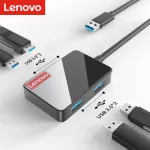 Lenovo Usb 3.0 Hub Multi Usb3.0 Rj45 1000mbs Adapter Dock For Microsoft Surface Lap Go Pro Computer Accessories Splitter Port