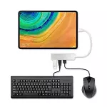 5-In-1 Type-C Hub Aluminiu Alloy Usb-C Adapter Usb 3.0 Port Sd/tf Card Reader For Huawei Matepad Pro 10.8 10.4 Inch Tablet Case