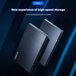 Orico 2526c3 Usb 3.1 Type-C Hard Drive Disk Case 2.5 Inch Sata Hdd Ssd Mobile Enclosure Box For Lap Notebook Pc