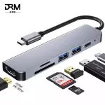 Usb 3.0 Type-C Hub To Hdmi Adapter 4k Thunderbolt 3 Usb C Hub Hub 3.0 Tf Sd Reader Slot Pd For Macbook /huawei Mate/mi Noteboo
