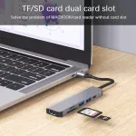 Usb 3.0 Type-C Hub To Hdmi Adapter 4k Thunderbolt 3 Usb C Hub Hub 3.0 Tf Sd Reader Slot Pd For Macbook /huawei Mate/mi Noteboo