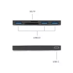 Beesclover 5-In-1 Usb3.0 Hub Type-C Adaptor Card Reader For Lap Pc Mobile Hdd Flash Drive 5-In-1 Usb3.0 Hub R60