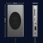 Usb Type C Hub Usb 3.0 Type-C Hub To Hdmi Adapter 4k Thunderbolt 5 Usb C Hub With Tf Sd Reader Slot Pd For Macbook Pro/air