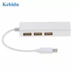 Usb C To Ethernet Adapter With Type C Usb 3.1 Hub 3 Ports Rj45 Network Card Lan Adapter For Macbook Usb-C Type