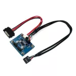 Xt-Xinte Usb 2.0 9pin Header 1 To 2 Extension Hub Splitter Adapter-Converter Mb Usb 2.0 Male To 2 Male-30cm 9-Pin Cable