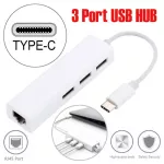 Usb-C Ethernet Adapter 3 Usb C Hub To Ethernet Rj45 Lan Adapter Network Card Gigabit Internet For Macbook Pro Type C Hub 20j29