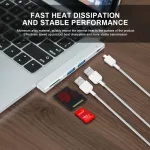 Dual Type-C Ports Docking Station Usb C Hub To Usb3.0 Tf Sd Pd Charging Converter For Macbook Pro/air