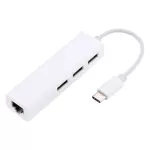 Usb-C Ethernet Adapter 3 Usb C Hub To Ethernet Rj45 Lan Adapter Network Card Gigabit Internet For Macbook Pro Type C Hub 20j29