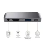 USB C 3.0 Adapter For MacBook Pro 13 15 16 Inch 4 Port 4K HDMI Computer Accessories Multiort Adapter Air 13 A2179 A2159
