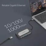 Usb C Hub With 4k Hdmi Vga Usb 3.0 Rj45 Type C Charging Adapter For Macbook Pro Thunderbolt 3 Mac Air