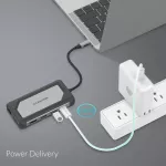 Usb C Hub With 4k Hdmi Vga Usb 3.0 Rj45 Type C Charging Adapter For Macbook Pro Thunderbolt 3 Mac Air