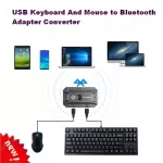 Usb Keyboard And Mouse To Wireless Bluetooth Adapter Converter Bluetooth 5.0 Usb Hub