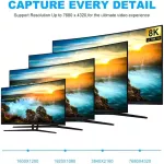 Usb C To Hdmi-Compatible Adapter 8k Type C Hdmi-Compatible 2.0 Adaptor For Macbook For Huawei Mate P30 Pro For Samsung Galaxy