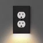Wall Outlet Cover With Led Night Lights Electrical Outlet Wall Plate With Led Night Lights For Home Decor Fku66