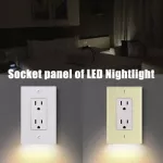 Wall Outlet Cover With Led Night Lights Electrical Outlet Wall Plate With Led Night Lights For Home Decor Fku66