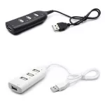 Universal Usb Hub 4 Port Usb 2.0 With Cable High Speed Mini Hub Socket Pattern Splitter Cable Adapter For Lap Pc