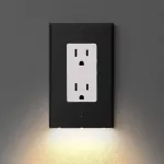 Wall Outlet Cover With Led Night Lights Electrical Outlet Wall Plate With Led Night Lights For Home Decor Fku66