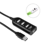 High Speed Micro Mini 4 Ports 2.0 Usb Hub Splitter Adapter For Lap Pc Notebook Receiver Computer Peripherals Accessories