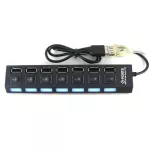 7 Ports High Speed ​​USB HUB 480 Mbps USB 2.0 HUB on/Off Switch Hub USB SPLAS PC LAP Computer Peripherals Accessories