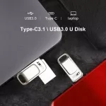 Portable 3 In 1 Usb Flash Drive 32/64/128gb Usb 3.1 Type-C Usb 3.0 Otg Metal Pendrive Memory Disk Storage Stick For Phone/table