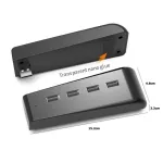 Alloyseed For Ps5 Usb Hub 4 Port Usb 2.0 Splitter Adapter For Playstation 5 4 3 Lap Desk Pc Accessories