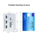 3 Port Usb Multi-In-1 Hub Ms Sd M2 Tf Memory Card Reader Aluminum Adapter Vdx99