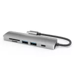 Usb Type C Hub Dock Station Hdmi Adapter 4k 30hz Type C Hub Pd Usb 3.0 Card Reader For Apple Lap Ipad Macbook Pro Thinkpad Hp