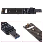 Portable High Performance Nvme To Usb Adapter M.2 Ssd To Type-A Card Usb 3.1 Gen 2 Bridge Chip To M2 Ssd Key M For Windows For